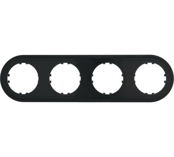 Изображение товара 4-постовая рамка LK Studio круглая, черная, LK Vintage-Classic 889408-1