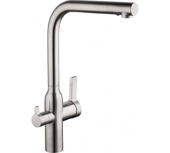 Изображение товара Смеситель для кухни Gappo 35к G4399-4 нержавеющая сталь, с выходом для питьевого фильтра 547650
