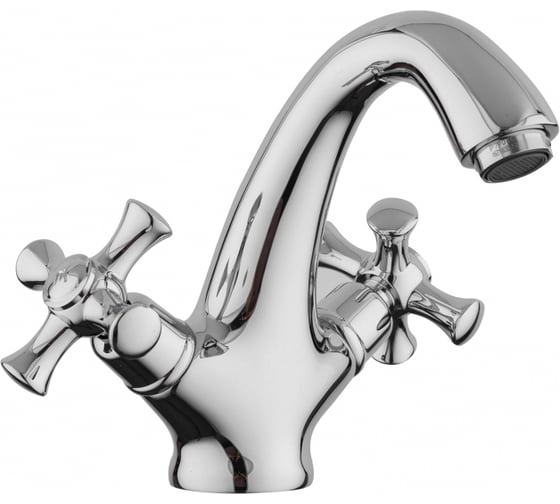 Изображение товара Смеситель для умывальника Gappo 1/2 кер G1042 крест, хром 519391