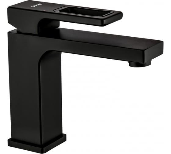 Изображение товара Смеситель для умывальника Gappo 35к G1017-6 литой, п/гайку, черный 544947