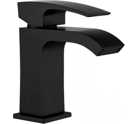 Изображение товара Смеситель для умывальника Gappo 35к G1007-6 литой, черный 549391