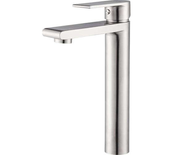 Изображение товара Смеситель для умывальника Gappo 35к G1099-22 нержавеющая сталь, высокий, литой, сатин 549416