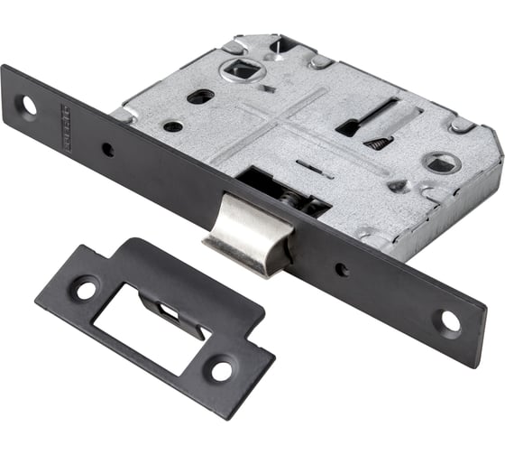 Изображение товара Сантехническая защелка с отверстием для завертки PUERTO черный INLB 1070 Black