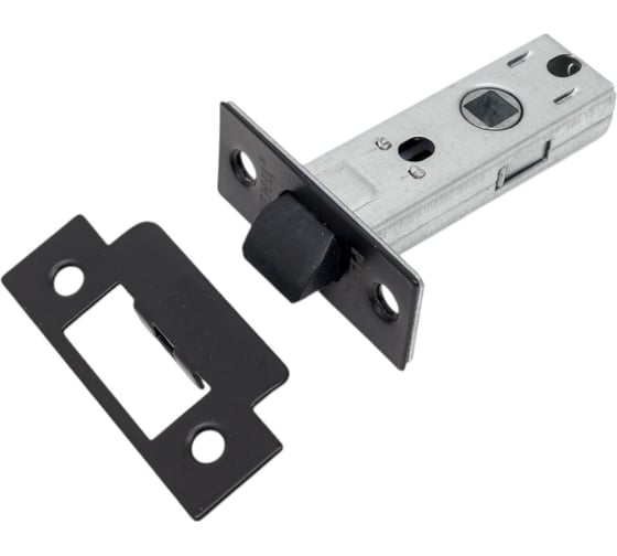 Изображение товара Межкомнатная защелка Ренц пластиковый язычок, черный INL 5-45 plastic Black