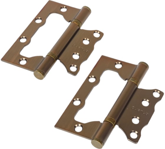 Изображение товара Стальная петля PUERTO, плоский колпачок, без врезки, кофе, 2 шт. IN100-2S FH CFбезВР