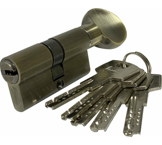 Изображение товара Цилиндровый механизм Вантаж 5 ключей, бронза ZС80,40Cx40 АВ