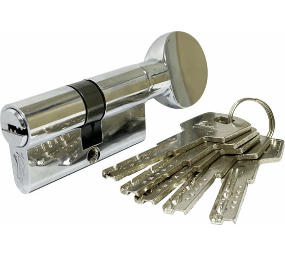 Изображение товара Цилиндровый механизм Вантаж 5 ключей, хром ZС120,60Cx60 СР
