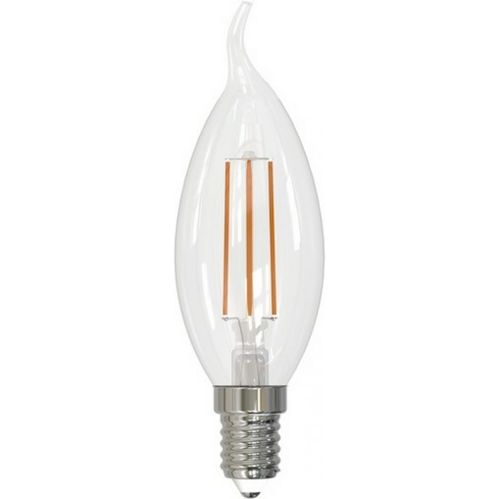 Купить Светодиодная лампа Volpe, LED-CW35-6W/3000K/E14/CL/SLF, филаментная