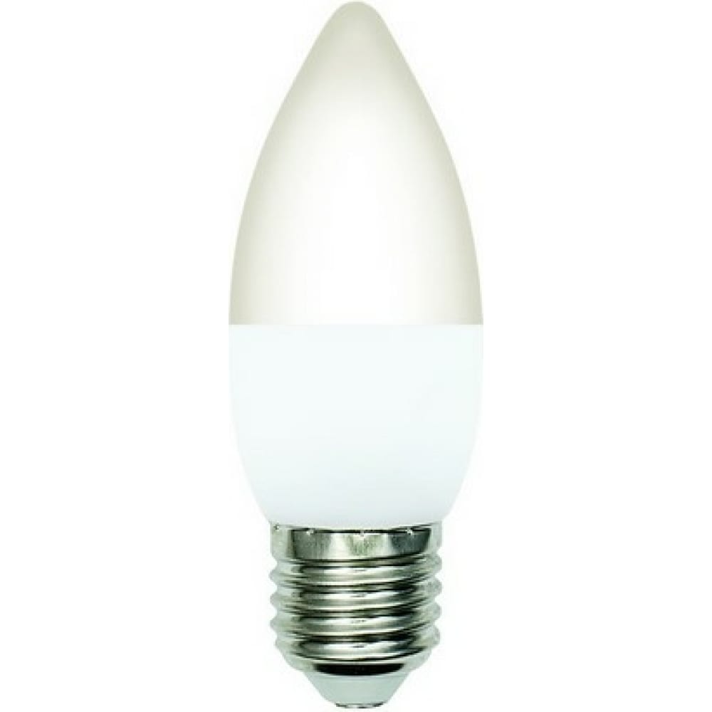 Купить Светодиодная лампа Volpe, LED-C37-6W/4000K/E27/FR/SLS, светодиодная