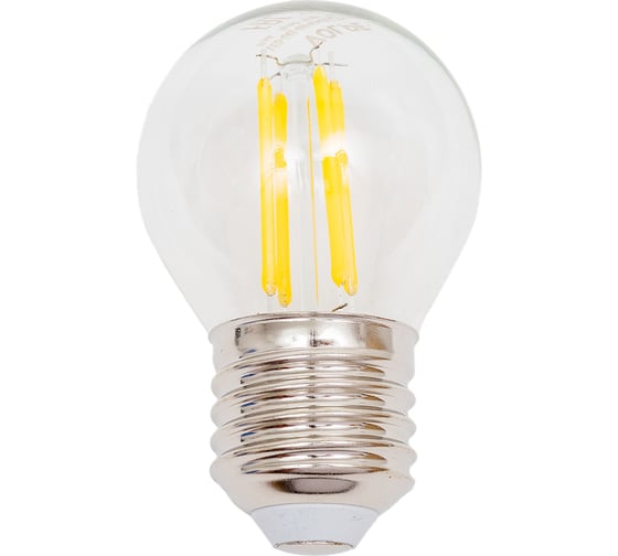 Изображение товара Светодиодная лампа Volpe LED-G45-4W/4000K/E27/CL/SLF UL-00008305