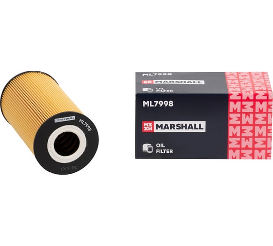 Изображение товара Фильтр масляный MB C-Class (W202) 93- / E-Class (W124, W210) 93- / Sprinter I 95- / Vito I MARSHALL ML7998