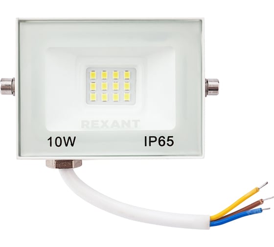 Изображение товара Светодиодный прожектор REXANT LED 10 Вт 800 Лм 5000 K белый корпус 605-023