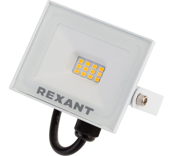 Изображение товара Светодиодный прожектор REXANT LED 20 Вт 1600 Лм 2700 K белый корпус 605-019