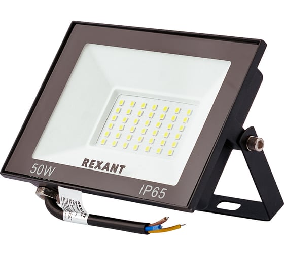 Изображение товара Светодиодный прожектор REXANT LED 50 Вт 4000 Лм 4000 K черный корпус 605-033