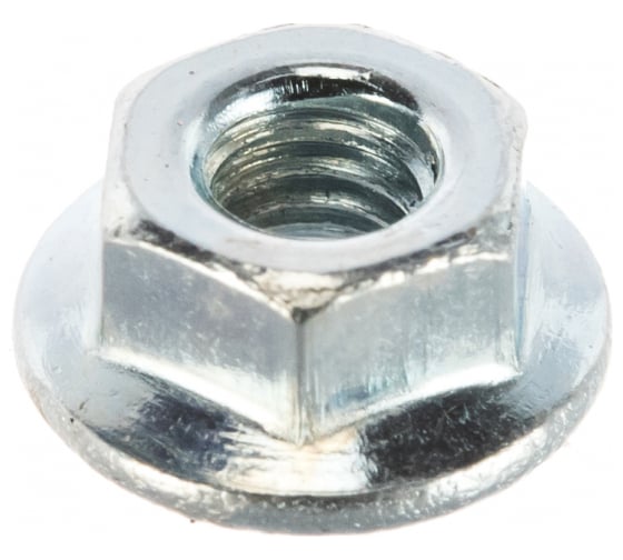 Изображение товара Гайка с фланцем ZAMETAL М14, 10.0, DIN 6923, цинк, без насечек, 150 шт. ZA102521