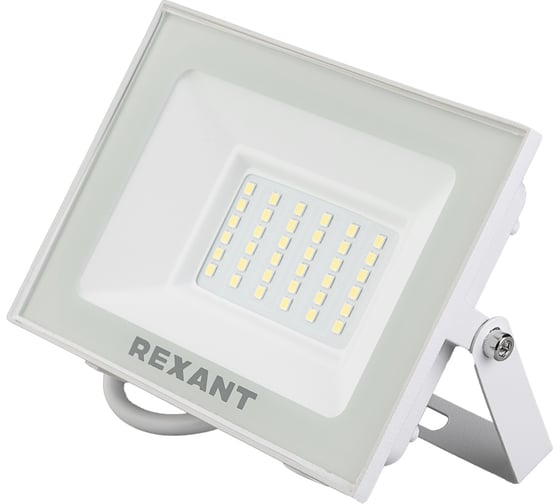 Изображение товара Светодиодный прожектор REXANT LED 50 Вт 4000 Лм 5000 K белый корпус 605-026