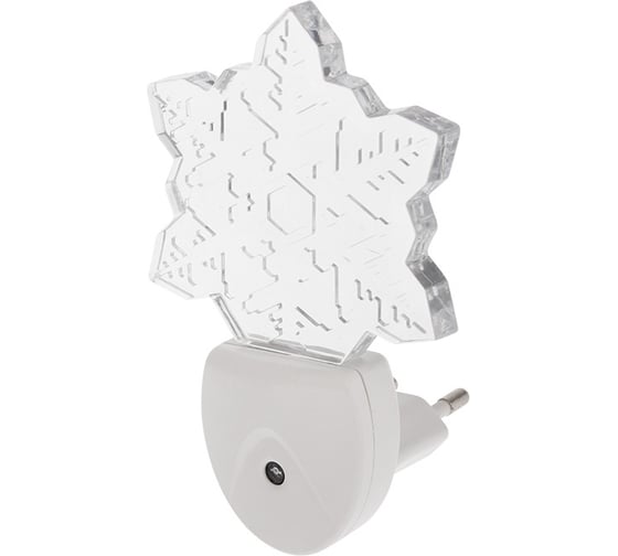 Изображение товара Светодиодный ночник REXANT СНЕЖИНКА ХАМЕЛЕОН свечение мультиколор 7 цветов 75-0317