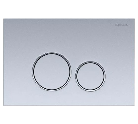 Изображение товара Панель смыва AQUATEK хром матовая, ободок хром (клавиши круглые) KDI-0000019 (005C) 00000119404