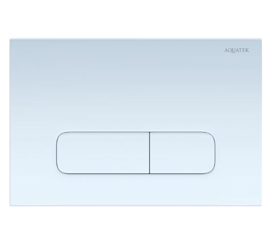 Изображение товара Панель смыва AQUATEK белая (клавиши прямоугольные) KDI-0000013 (002A) 00000119397