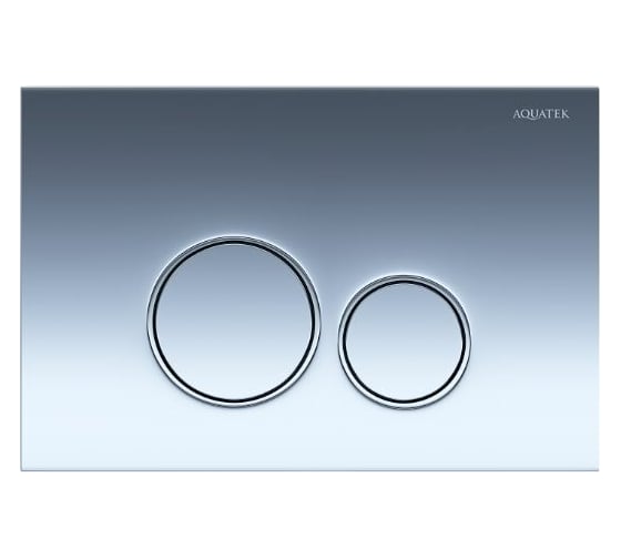 Изображение товара Панель смыва AQUATEK хром глянец (клавиши круглые) KDI-0000018 (005B) 00000119400