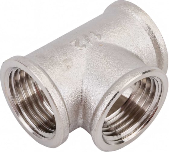 Изображение товара Тройник STI латунный Ду15 Ру16 никелированный D190-00074