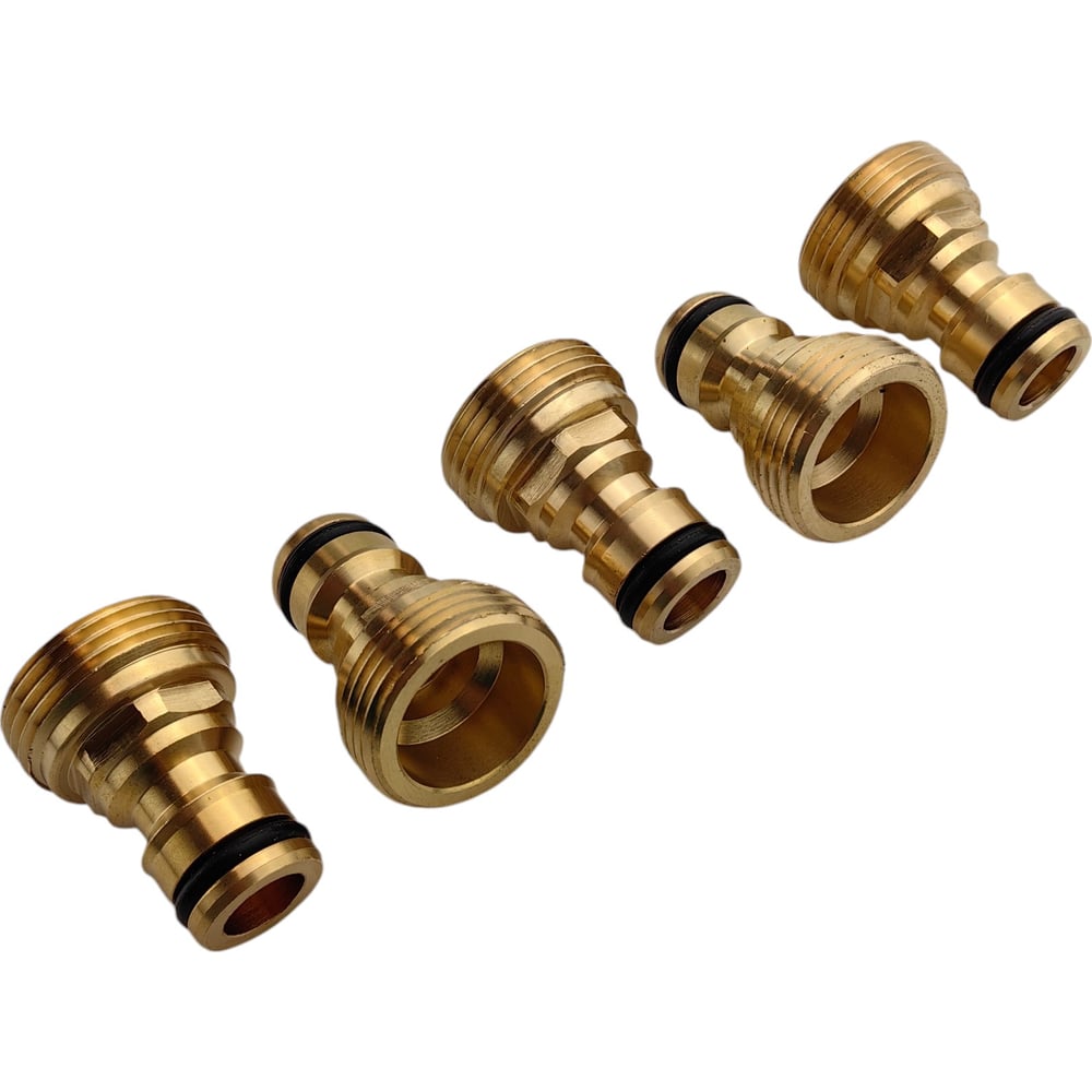 Изображение товара Штуцер быстрого соединения 3/4" НР, 5 штук HG 1647041 - надежное сантехническое соединение для водо