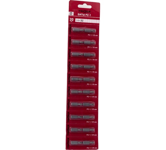 Изображение товара Биты ПРОФИ (20 шт; PZ1х25 мм) ТРИГГЕР 85963 тов-208834