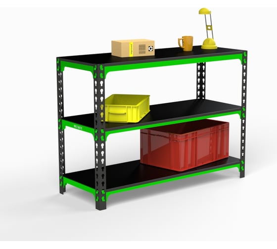 Изображение товара Стол-верстак 950x1100x500 (две полки) SVPII951150