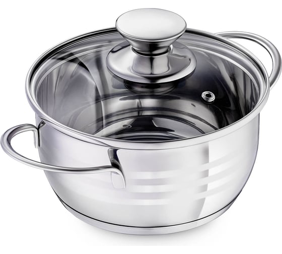 Изображение товара Кастрюля Regent inox 1.5л/16см с крышкой Linea BIMBO vitro (индукция) 93-BIMv-05