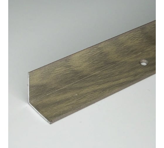 Изображение товара Внутренний угол РУССКИЙ ПРОФИЛЬ 20х20 мм, 0.9 м, дуб сантана, 10 шт. 4680427020230