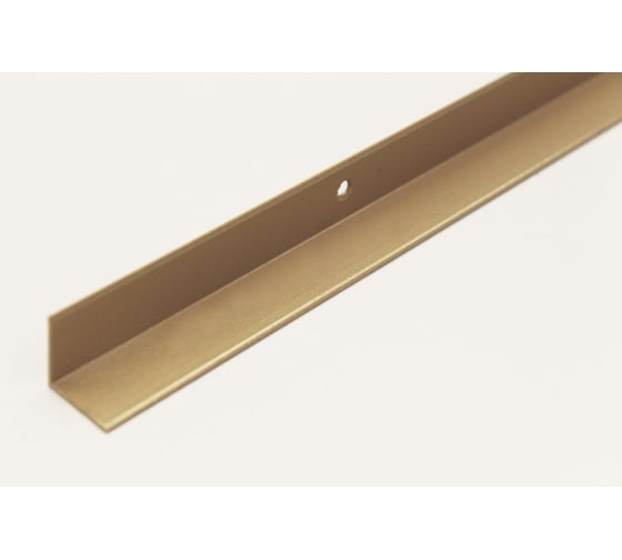 Изображение товара Внутренний угол РУССКИЙ ПРОФИЛЬ 20x20 мм, 1.8 м, золото, 10 шт. 4607130276693