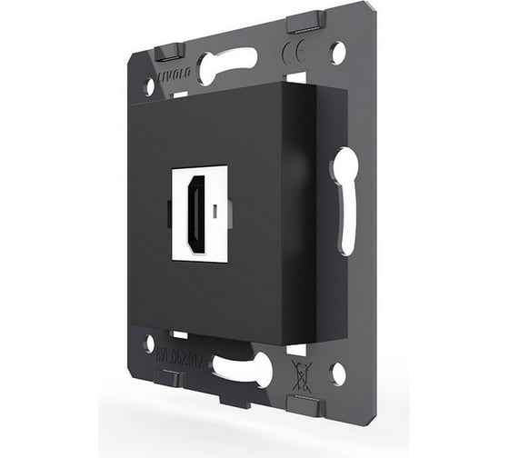Изображение товара Розетка LIVOLO HDMI 1 пост цвет черный (механизм) VL-FCHD-2BP