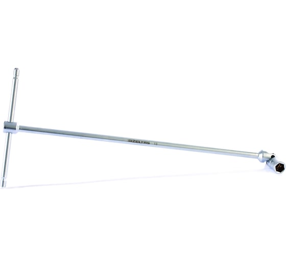 Изображение товара Т-образный торцевой ключ IZELTAS с карданом 13 мм, длина 450 мм 1855080013