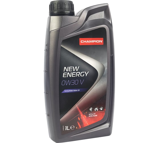 Изображение товара Моторное масло CHAMPION NEW ENERGY V 0W30, синтетическое, SL/CF, A5/B5-12, 1 л 8222818