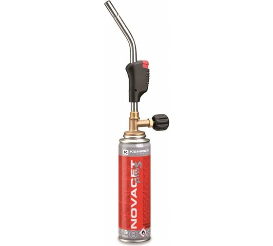 Изображение товара Горелка KEMPER NOVACET Plus с баллончиком 110 мл, с пьезоподжигом 1058KIT