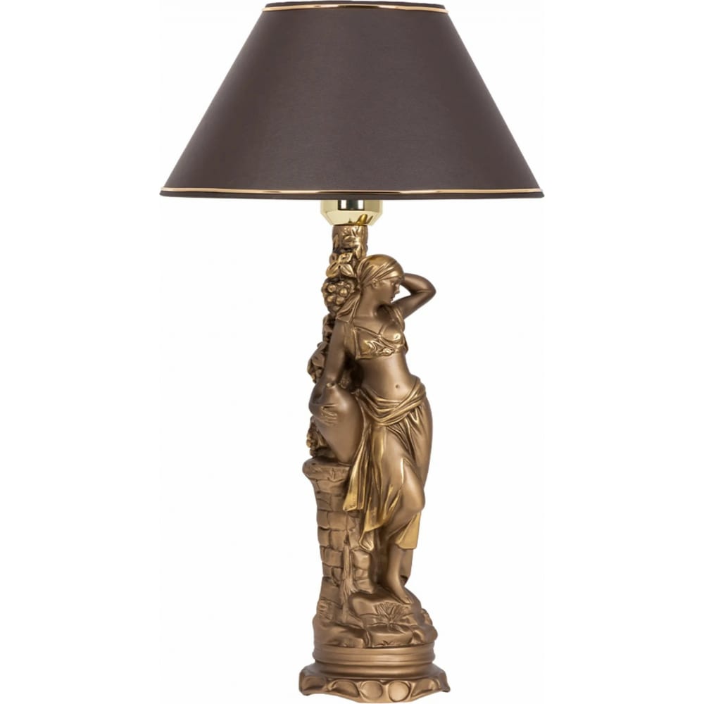 Настольный светильник BOGACHO фигура с кашпо девушка лежа бронза 1 7 л 42х36см