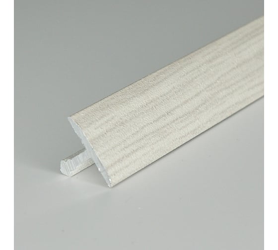 Изображение товара Т-образный стык РУССКИЙ ПРОФИЛЬ 20 мм, 1.8 м, ясень серый, 10 штук 4680427062919