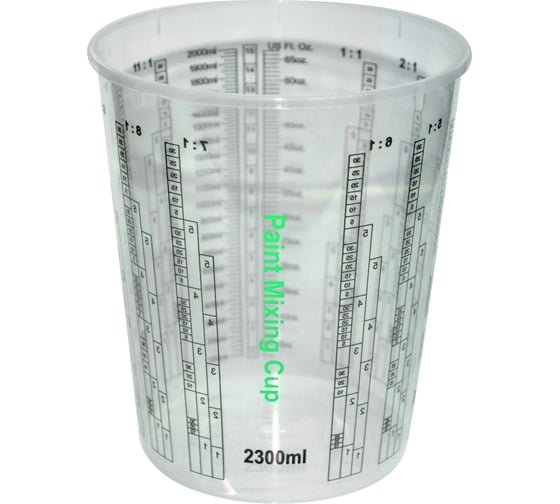 Изображение товара Пластиковая емкость для смешивания красок WOLF 2300 мл (100 шт.), neutral 1.4220.2300