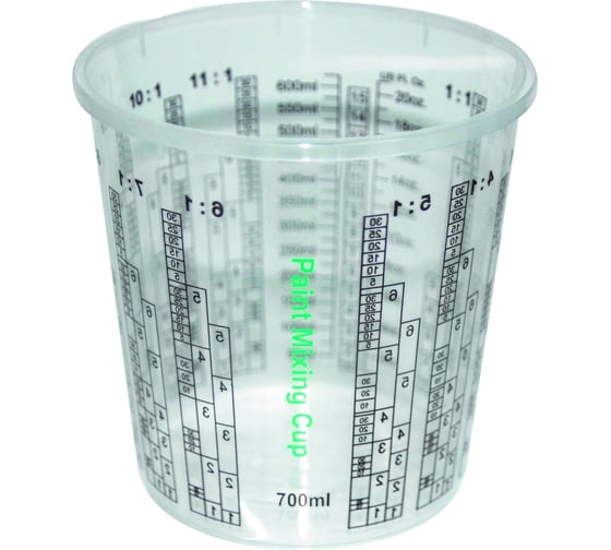 Изображение товара Пластиковая емкость для смешивания красок WOLF 700мл (200 шт.), neutral 1.4220.0700