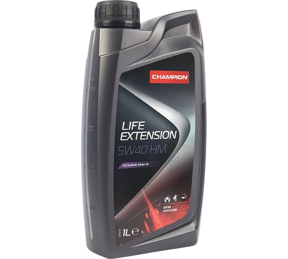 Изображение товара Моторное масло CHAMPION LIFE EXTENSION HM 5W40, синтетическое, SN/CF, A3/B4-16, 1 л 8227448