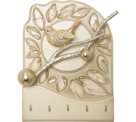 Изображение товара Настенная ключница BOGACHO Птичка Терра Бранч бежевого цвета 73001/кремовый