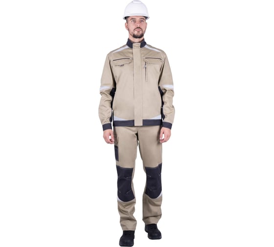 Изображение товара Летняя куртка iForm ТУРБО SAFETY бежевый/темно-серый кур 402/96/170