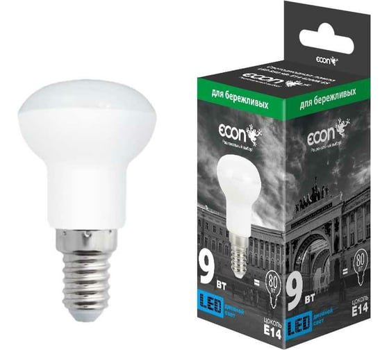Изображение товара Светодиодная лампа ECON LED R50 9Вт E14 4200K ES 759010
