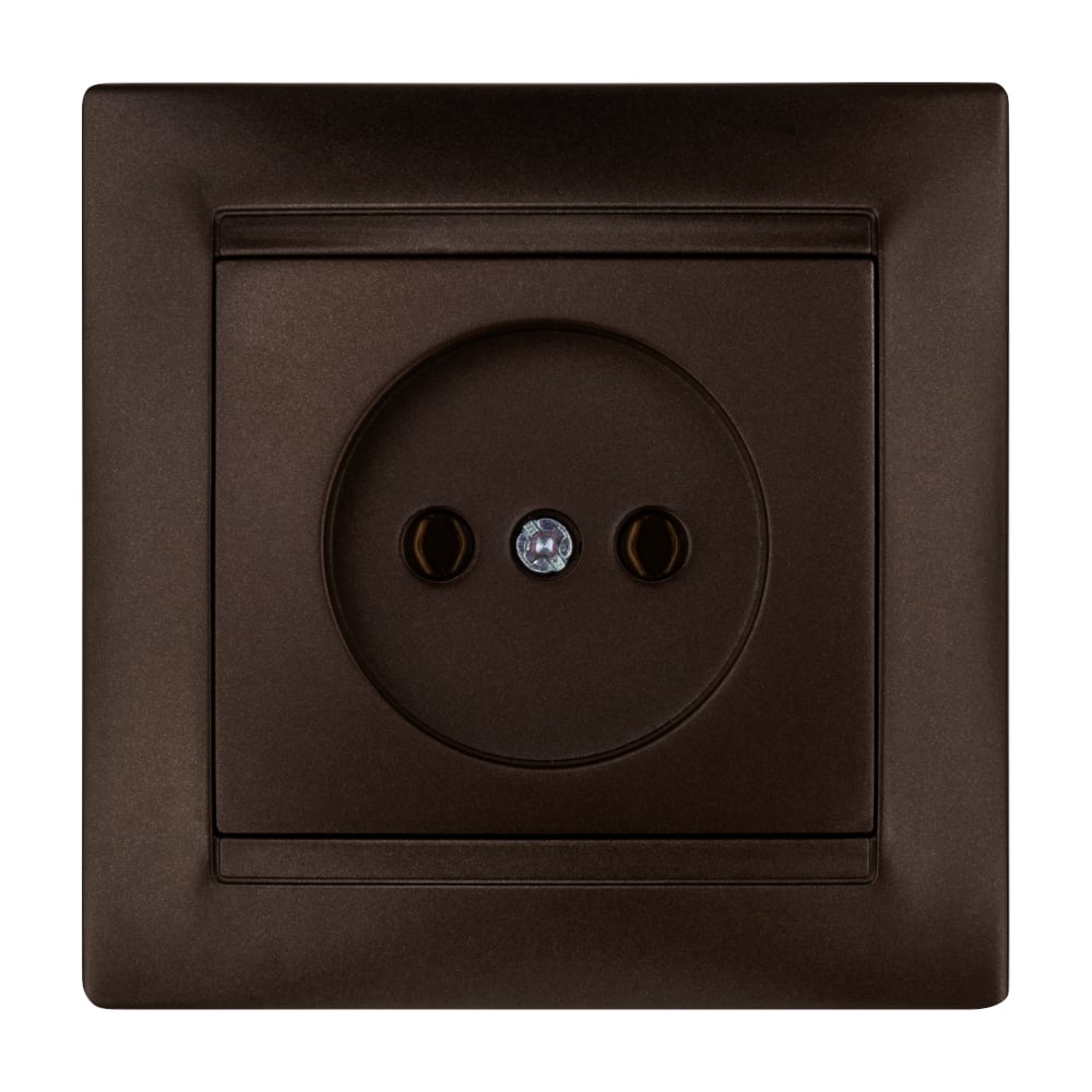 Изображение товара Розетка TDM ELECTRIC 2П 10А 250В Шоколад серия Лама