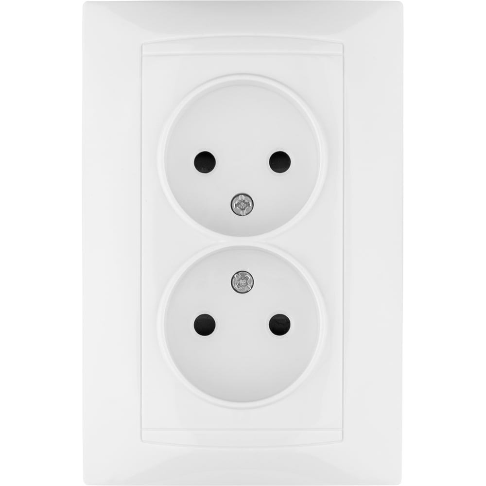 Изображение товара Двойная розетка TDM ELECTRIC 2П 10А 250В белая Лама SQ1815-0024