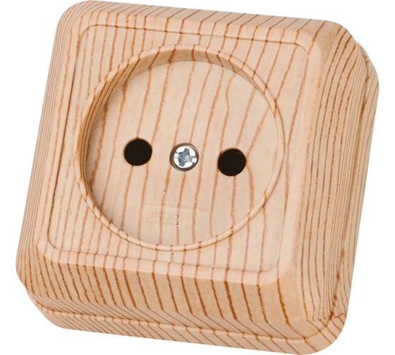 Изображение товара Розетка TDM ELECTRIC 2П открытой установки IP20 10А 250В (керамика) сосна "Ладога" SQ1801-0410