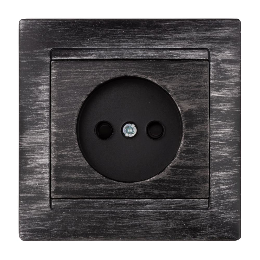 Изображение товара Розетка TDM ELECTRIC силовая с защитными шторками старинное серебро 1 пост IP20