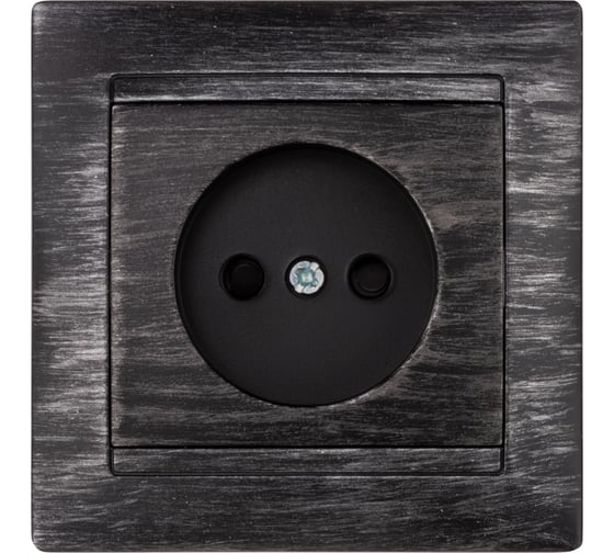 Изображение товара Розетка 2П 10А 250В с защитными шторками TDM ELECTRIC старинное серебро, серия "Лама" SQ1815-0651