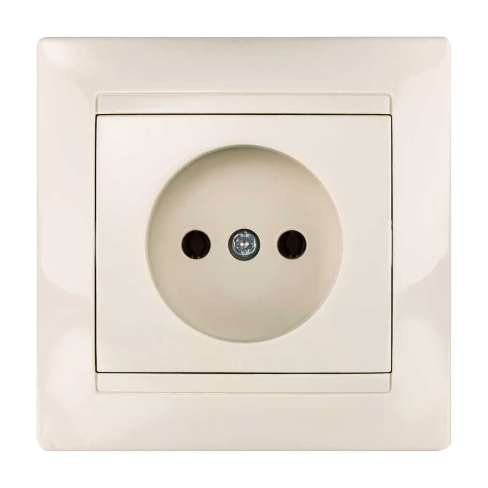 Изображение товара Розетка силовая TDM ELECTRIC 2П 10А 250В слоновая кость Лама SQ1815-0122