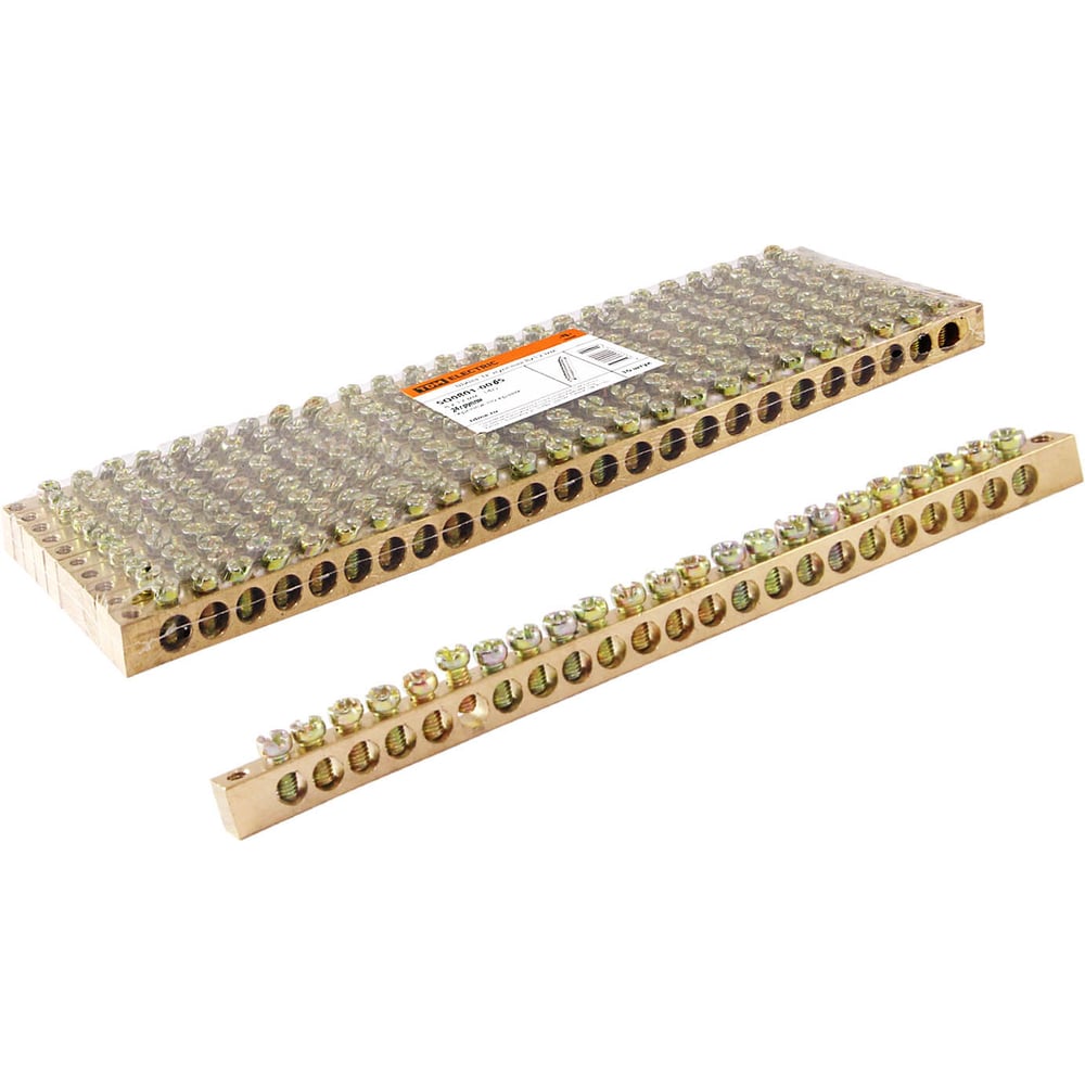 Изображение товара Шина нулевая 6х9 мм TDM ELECTRIC для электромонтажа 10 шт в упаковке